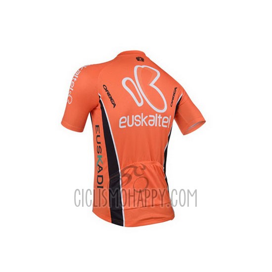 Euskalte Cycling Jersey Bib Short 2013 Men Short Sleeve Orange